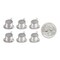 Top Hat Charms Pewter Plated Brass - Set of Six - XXX - P-C143